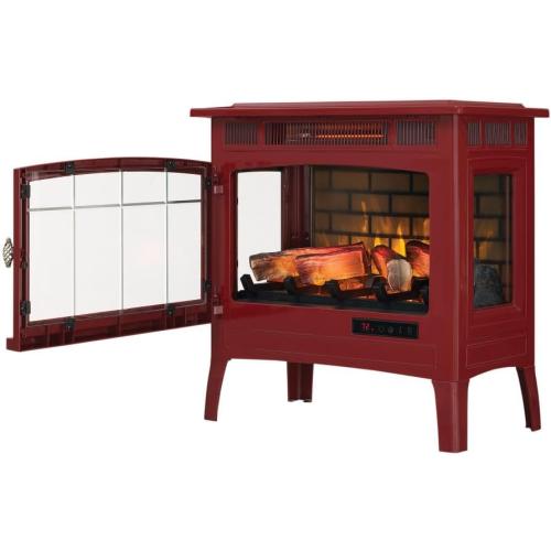 duraflame Freestanding Electric Fireplace Stove Heater with 3D Flame Effect for 1,000 Sq. Ft. Cinnamon