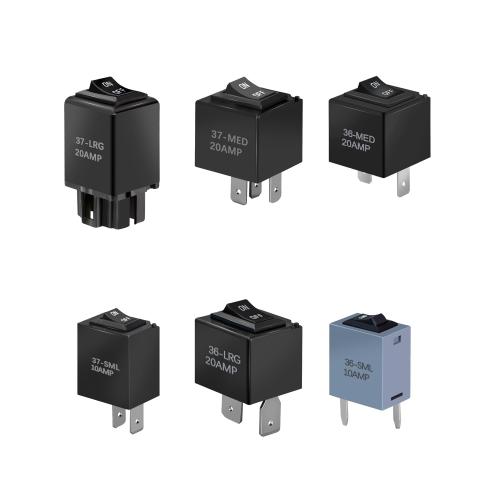 9038 Relay Bypass Switch, Relay Bypass Switch Kit, Replacement 9036 9037, Fit for Domestic GM BMW, Audi, Chrysler, 6-Pack, Black