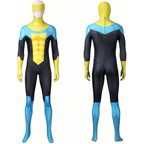 Men's Invincible Costume Halloween Cosplay Bodysuit Mark Grayson Omni Man Nolan Grayson Atom EVE Jumpsuit Full Set