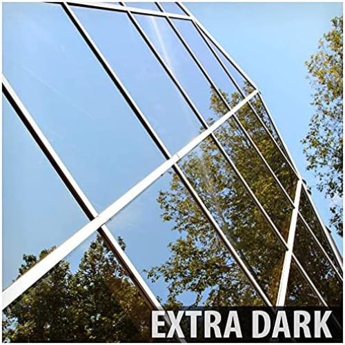 BDF S05 Window Film Daytime Privacy and Heat Control Mirror Silver 5 (Very Dark) - 24in X 24ft | Heat Rejection, Daytime Privacy, UV Blocking