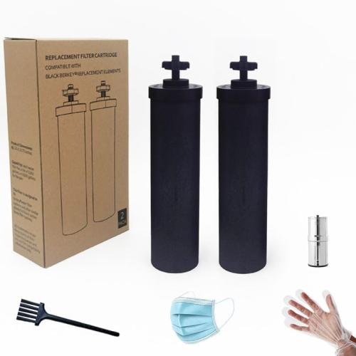 BB9-2 water filter replacement for Berkey water Purification system. NSF Certified carbon filter for berkey water filter replacement,for big berkey water gravity filter，2 Pack