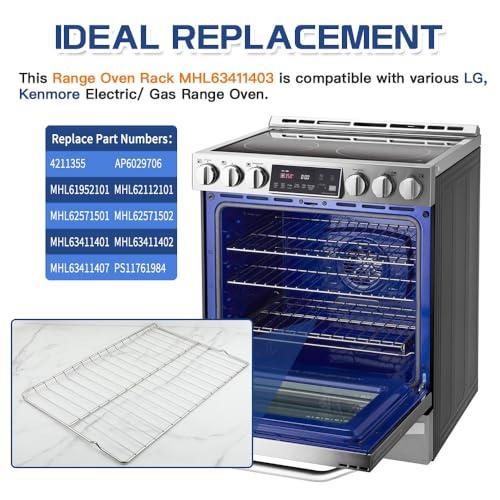 Upgraded Range Standard Oven Rack MHL63411403 for LG Range, Oven Shelf Rack