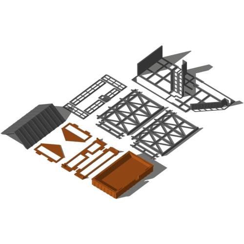 Outland Models Miniatures Station Overhead Signal Box/Tower 1:87 HO Scale