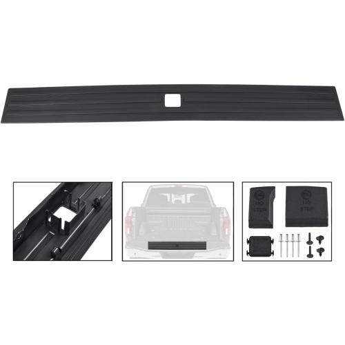 OKPARZ Compatible for Flexible Flex Step Center Tailgate Cap Mad Trim Molding with Release Button Ford F-150 F150 2015-2020 FL3Z9940602B