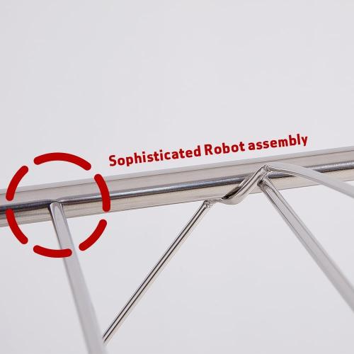 Size M TRES BELLE 25NEW Stainless Steel Clothes Drying Rack(M)–Foldable,Lightweight,No-Slip Rods,Made in Korea,Indoor & Outdoor Use,Rust-Resistant,Towels,Underwear,Baby Clothes Drying–