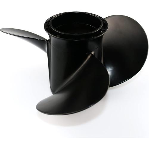 CAPTAIN Outboard Propeller fit Johnson,Evinrude,BRP,E-Tec 15-35 HP Engines, 14 Spline Tooth Board Prop, OEM RH Aluminum Propellers for 15 20 25 30 35 HP Outboard