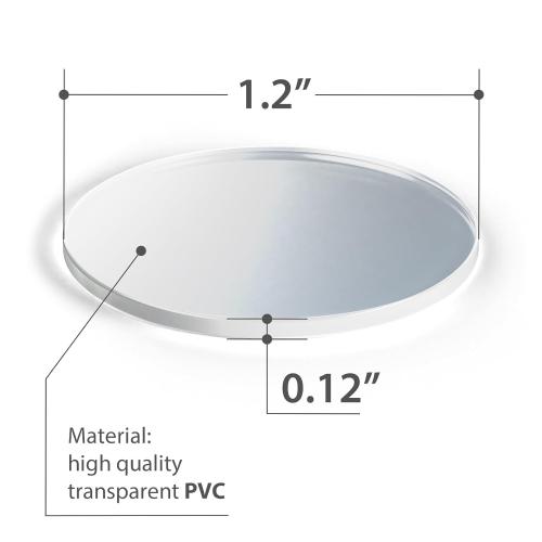 X-Protector Glass Table Top Bumpers - 20 PCS 1.2 Glass Table Top Pads | Non-Adhesive Clear Rubber Glass Table Top Grippers - Anti Slip Glass Table Protector to Keep Glass Table Top from Sliding!