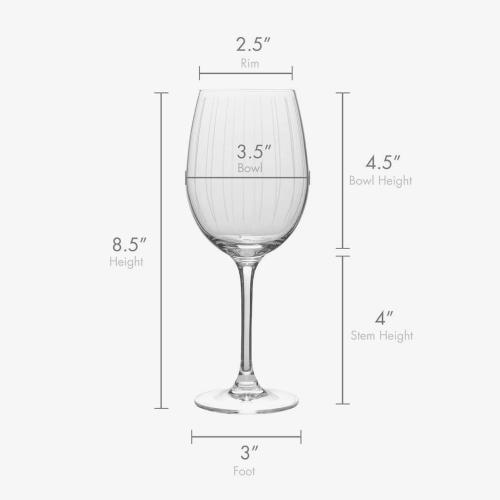 Mikasa Cheers red Wine Glasses Set of 6, 16-Ounce Elegant Glassware, Durable and Dishwasher Safe, Perfect for Everyday or Entertaining