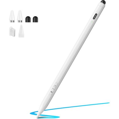 Stylus Pen for iPad, iPhone, Android, 2 in 1 Fast Charge Universal Active Stylus Pen for Touchscreen, Fine Tip, High Sensitivity, Magnetic Stylist Pencil for Samsung, Other Android Phones, Tablets
