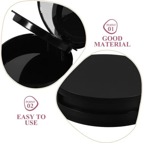 BESTOYARD Hidden Makeup Powder Puff Diversion Case – Realistic Powder Puff Disguise for Cash, Jewelry & Pills – Waterproof PP Storage Box (2.87 x 2.87 x 0.7) for Home, Office, Travel & Daily