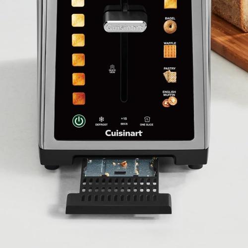 Cuisinart SimpliTouch XL 2-Slice Toaster – Extra-Wide Slots, Touchscreen Controls, 7 Shade Settings, Bagel & Reheat Functions, Stainless Steel NEEDS CLEANING