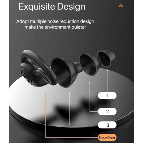 Ear Plugs for Noise Reduction, Ear Plugs for Sleeping Noise Cancelling, Washable Hearing Protection for Work, Travel, Concert, Swimming, Sleep Snoring (Steelblue, One Size) 2pk