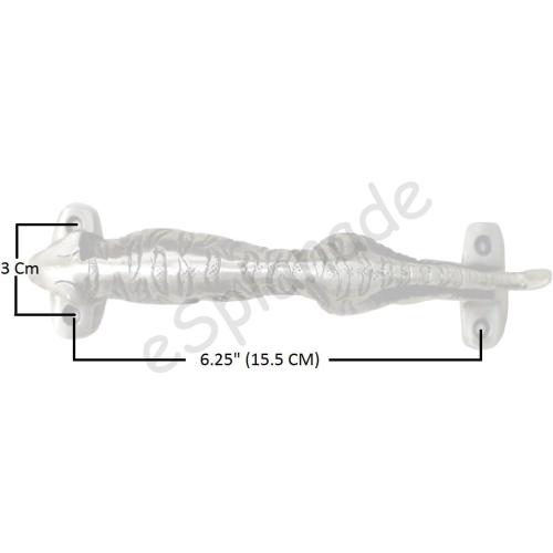 Esplanade - Jaguar/Tiger - Brass Door Handles | Home Decor | Door Decor | Door Pull | Door Accessories | Door Handle Sets - 7.5 Inches