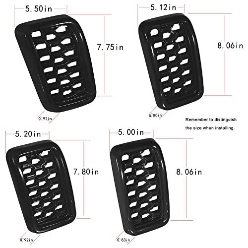 Grill Inserts Rings Covers For Jeep Grand Cherokee 2017 2018 2019 2020 2021 Honeycomb Grill Mesh Exterior Accessories Cover Overlay Kit,Not Fit SRT, Trackhawk, or 2021 Grand Cherokee L Models(Black)