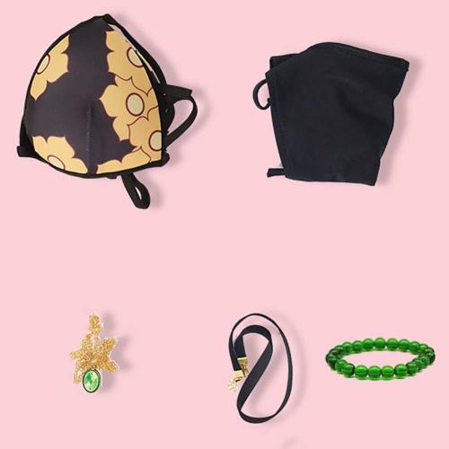 Size XS Swimsuit Cosplay Swimwear with Bracelet Necklace Outfit Full Set for Women