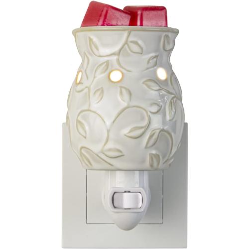 STAR MOON Candle Warmer Wax Melt Warmer Wax Warmer for Scented Wax Night Light Plug in with One More Bulb Home Fragrance Home Decor Wall Decor Bas-Relief Craft (Ivy)