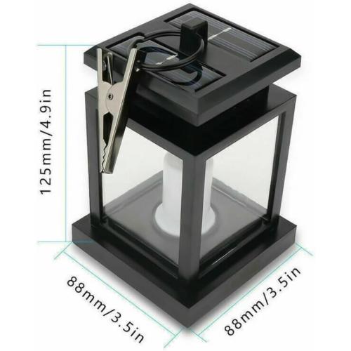 Solar Lantern Hanging Light LED Waterproof Yard Outdoor Patio Garden Yard Lamp