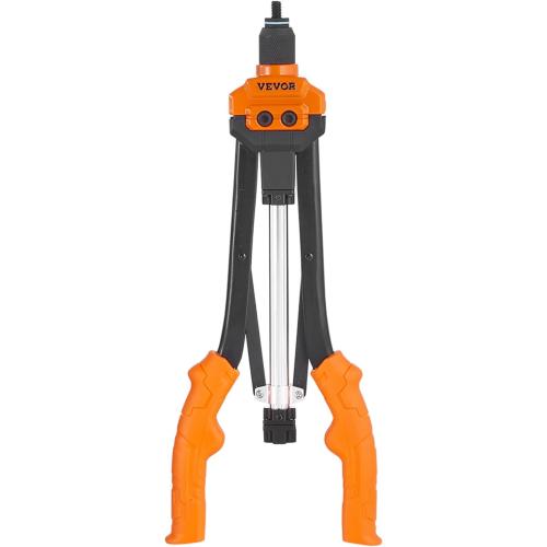VEVOR Rivet Nut Tool, 16 inch Rivnut Tool Kit with 13PCS Metric and SAE Mandrels, 186PCS Rivet Nuts, Semi-auto Retraction, M3, M4, M5, M6, M8, M10, M12, 1/4-20, 5/16-18, 3/8-16, 1/2-13, 8-32, 10-24