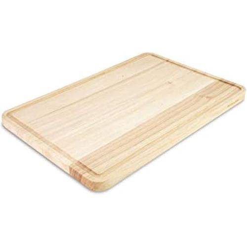 KitchenAid Classic Rubberwood Cutting Board with Perimeter Trench, Extra-Large Reversible Chopping Board, 12-inch x 18-inch, Natural‼️used item has scratches ‼️