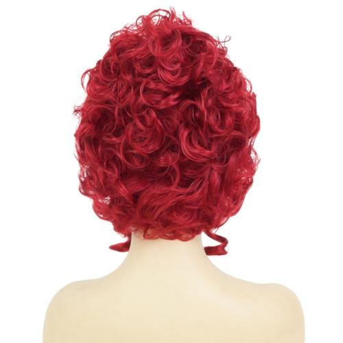 Red Curly Wigs for Women 18th Century Short Hair Wigs Women Halloween Cosplay Wigs Ladies Halloween Party Cosplay Dress Costume Wig