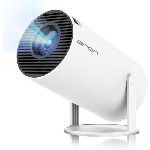 Mini Projector, HY300 PRO Portable Projector, Support 4K 1080P with Dual-Band WIFI6 5G Wireless 5.2 Bluetooth Android 13, 180° Rotatable, Auto Keystone Correction, 35-130 Screen Video Projector