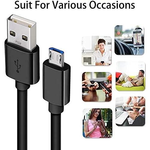 DEEGO Micro USB Cable, 2Pack Extra Long Android Charger Cable 10Ft 6Ft