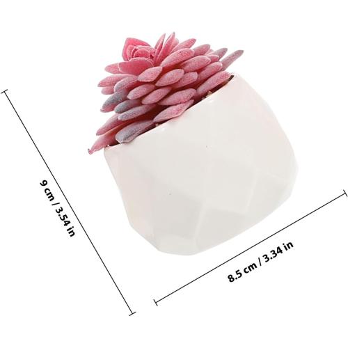 Artificial Succulents Bonsai Set 4pcs, Realistic Fake Succulent Plant Pots, Vivid Desktop Potted Plants Décor for Home Office Decoration