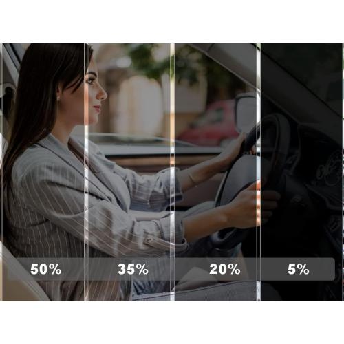 Rvinyl Window Tint Kit Compatible with Honda Civic 2016-2021 Sedan - Black 20% - Single Ply No Bubble Film - Do it Yourself Vehicle Complete Precut Kit