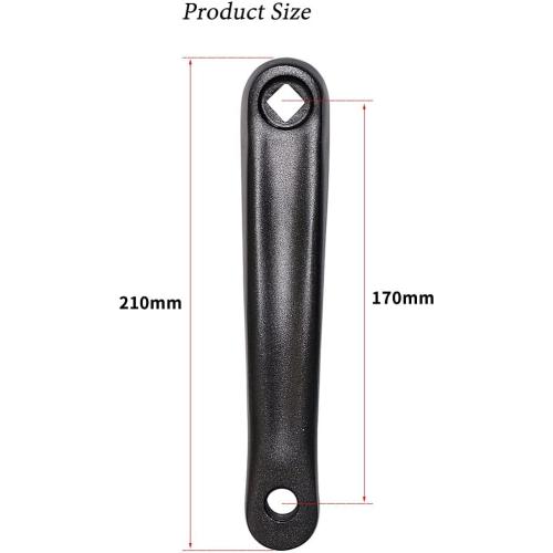 Bike Crank Arm 170mm Diamond Hole Crank Arm for Electric Bicycle,Folding Bicycle,Hybrid,Mountain Bicycle,Road Bike