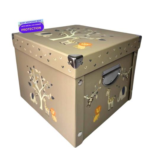 GroWings Baby Keepsake Box - Large Memory Storage for Newborns, Suitable for Boys and Girls, Strong, Durable, and Collapsible Gifts