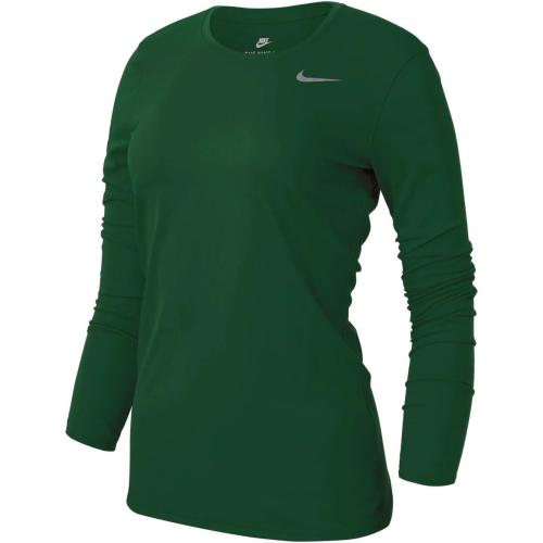 SIZE XS Nike Women's Legend L/S T SP20 TOP - Gorge Green/Gorge Green