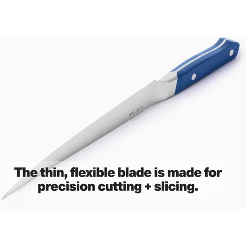 Misen 7.5 Stainless Steel Fillet Knife – Flexible Blade for Precision Fish Filleting & Meat Trimming - High-Carbon Steel for Long-Lasting Sharpness – Ergonomic Handle for Control – Black