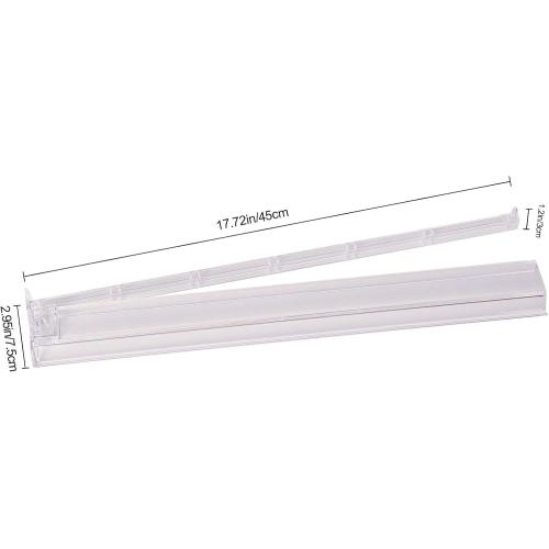 Mahjong All-in-One Tile Rack & Pusher with Bag, Clear Acrylic Mahjong Combo, Modern American Majiang, Set of 4, White