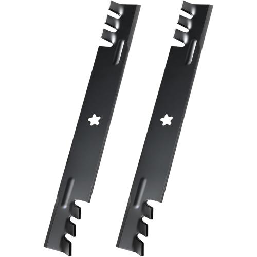 ELITEWILL 2pcs Lawn Mower Blades Mower Parts with 42 Deck Fit for Craftsman Husqvarna Poulan Mowers Replaces OEM #'s 138498,138971,532138971,PP24005,134149,532138498,532127843,Black