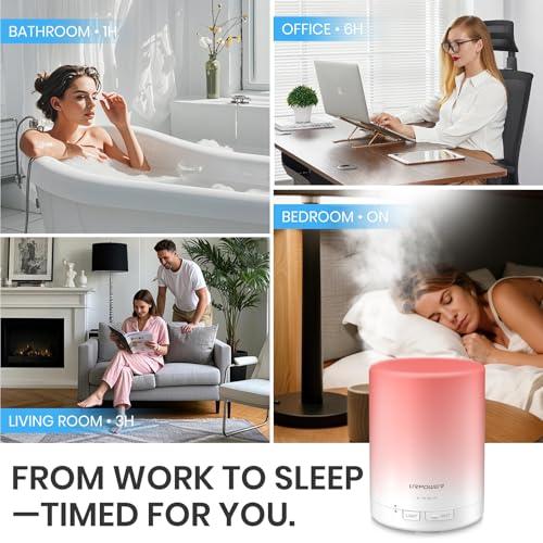 URPOWER 300mL Essential Oil Diffuser Ultrasonic Aromatherapy Diffuser