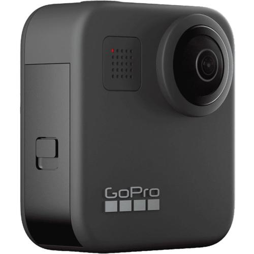 Black GoPro MAX — Waterproof 360   Traditional Camera with Touch Screen Spherical 5.6K30 HD Video 16.6MP 360 Photos 1080p Live Streaming Stabilization