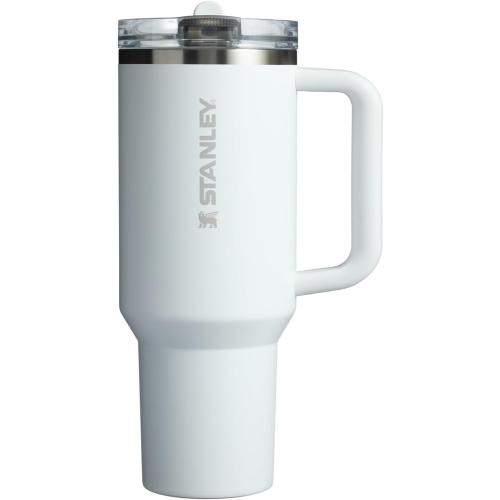 STANLEY Quencher ProTour Flip Straw Tumbler with Leakproof Lid 40 oz | Built-In Straw and Handle | Cup Holder Compatible for Travel | Insulated Stainless Steel Cup | BPA-Free | Frost