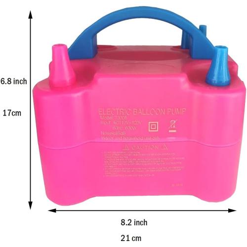 Balloons Air Pump Sohapy Dual-Nozzle Portable Electric Balloon Blower Pump/Electric Balloon Inflator for Decoration (110-120V 600W)