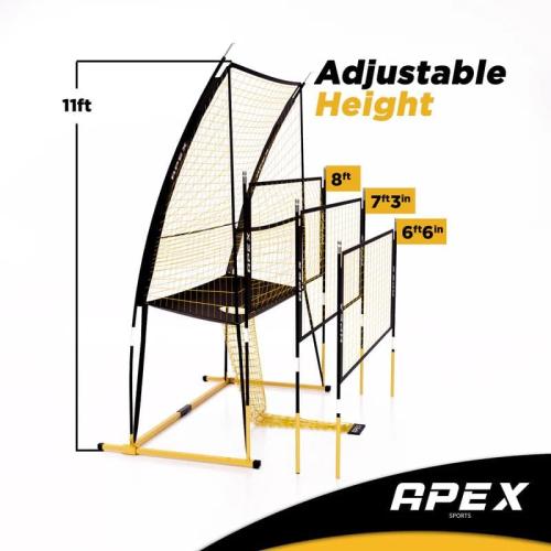 Volleyball Training Net Equipment System - Sturdy, Adjustable, and Portable | Improve Accuracy, Technique, and Skills | Ideal for Indoor/Outdoor Use | Easy Assembly & Storage |