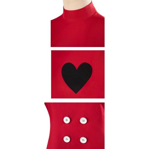 Size S ..Adult Charlie Morningstar Costume Red Dress Suit Halloween Cosplay Outfit Hell Princess Retro Uniform Skirt