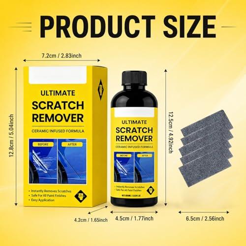 2Set Nanopolix Car Scratch Remover,Nanopolix Scratch Remover,Quick Fix Removal Paste for Deep Scratches,Car Scratchs Repair Paste Deep Scratch,All Paint Colors Polishing Kit (10*Nano Cloth 2*Sponge)