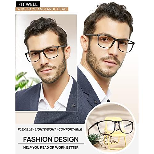 MARE AZZURO Men's Lightweight Reading Glasses Designer Readers 1.0 1.25 1.5 1.75 2.0 2.25 2.5 2.75 3.0 3.5 4.0 5.0 6.0