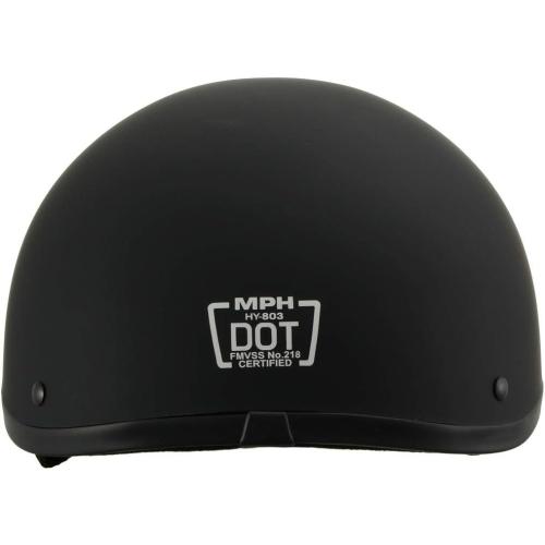 Milwaukee Performance Helmets Americas Smallest DOT Helmet Matte Black