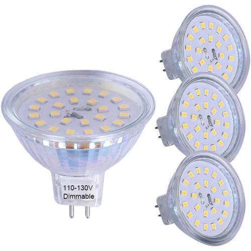 mr16 led Bulb dimmable 120v 110V 5w 2700K Warm White Soft White Spot Light Equivalent to 50w Halogen Bulb for Tracking Light MR16 Fixture