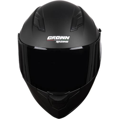 F 700 Black Full Fce Motorcycle Helmet, DOT Approved, for Men and Womens Motorbike Helmets