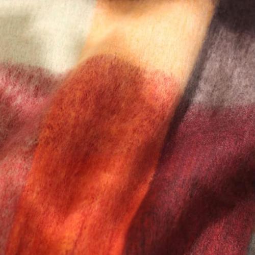 MININAI Chunky Winter Scarfs for Women Cold Weather Warm Knit Thick Plaid Scarf Long Large Oversized Checked Scarves