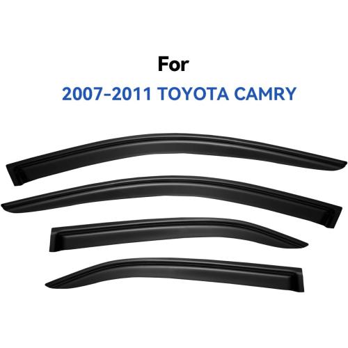 Window Visors Rain Guards for 2007 2008 2009 2010 2011 Toyota Camry, Out-Channel Window Vent Wind Deflectors Visors Shades for 07-11 Camry