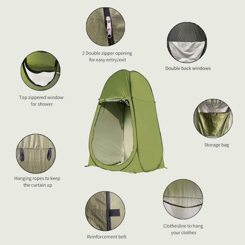 Premium Pop-Up Privacy Tent for Outdoor Showering, Changing, and Personal Use – Lightweight, Quick Setup, Compact Foldable Design