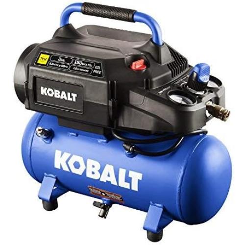 Kobalt QUIET TECH 4.3-Gallon Portable Electric 150 PSI Twin stack Air Compressor