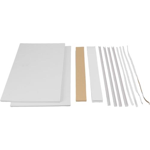 JTLB Air Conditioner Side Insulation Panel Kit Heat Draft Insulating Foam Panel with EVA Strip for Window AC Unit